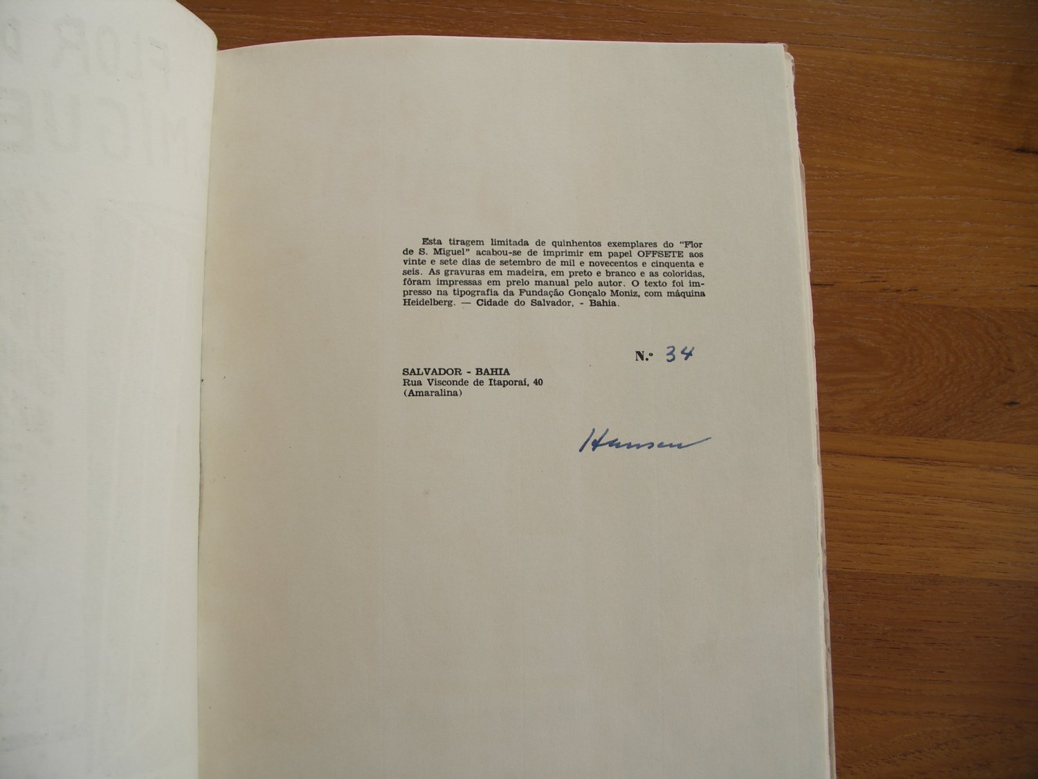 Bar Flôr de S.“ (Hansen-Bahia, Karl-Heinz; Pedreira) – Buch